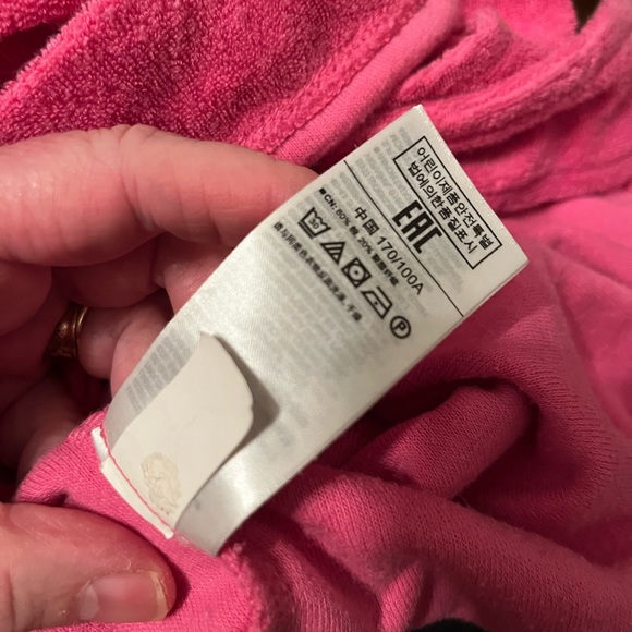 SALE! Gap Hot Pink Barbiecore Terry Cloth Short Sleeve Top Size L - Picture 2 of 6